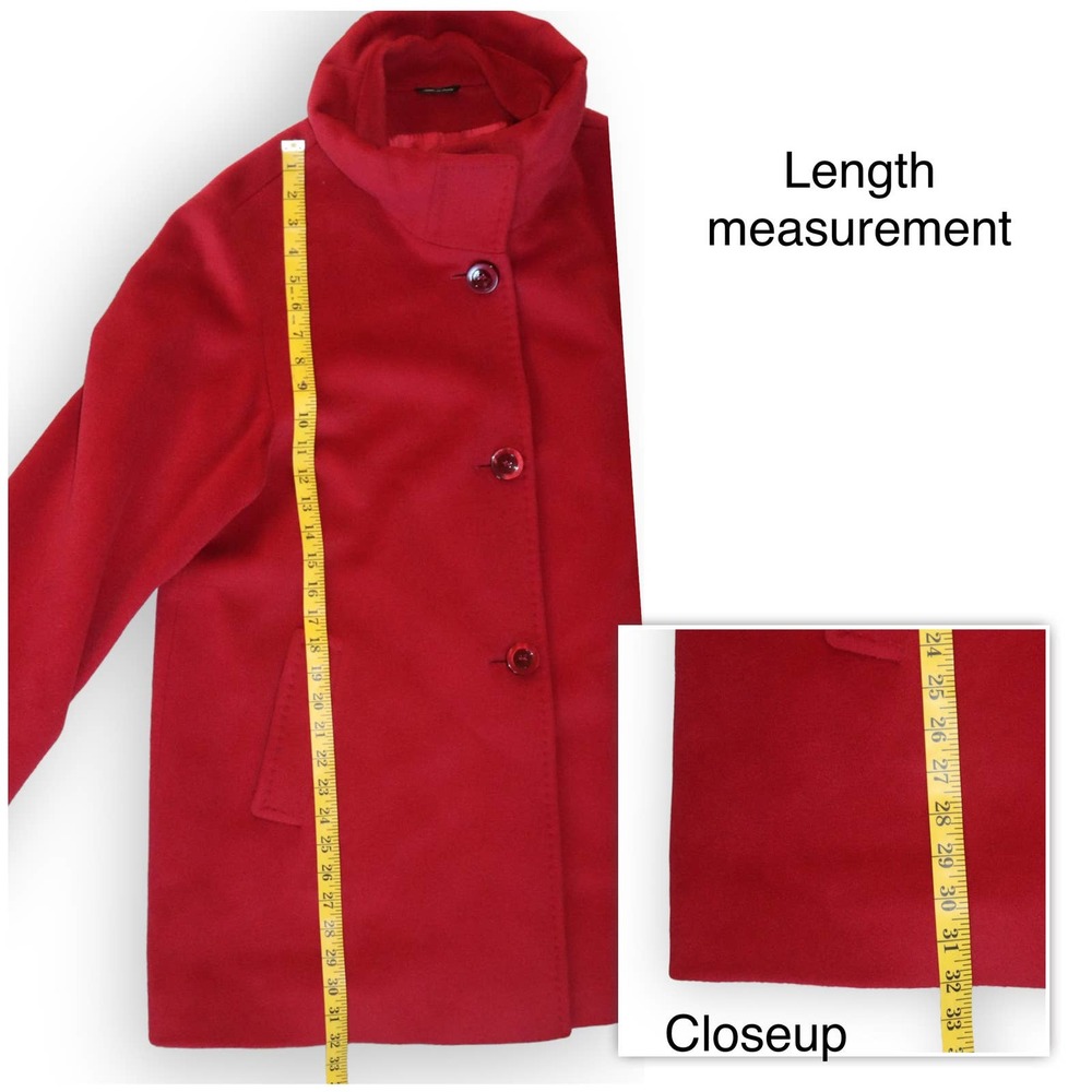 Cinzia Rocca Angora Wool Coat Size 14 - Picture 4 of 10